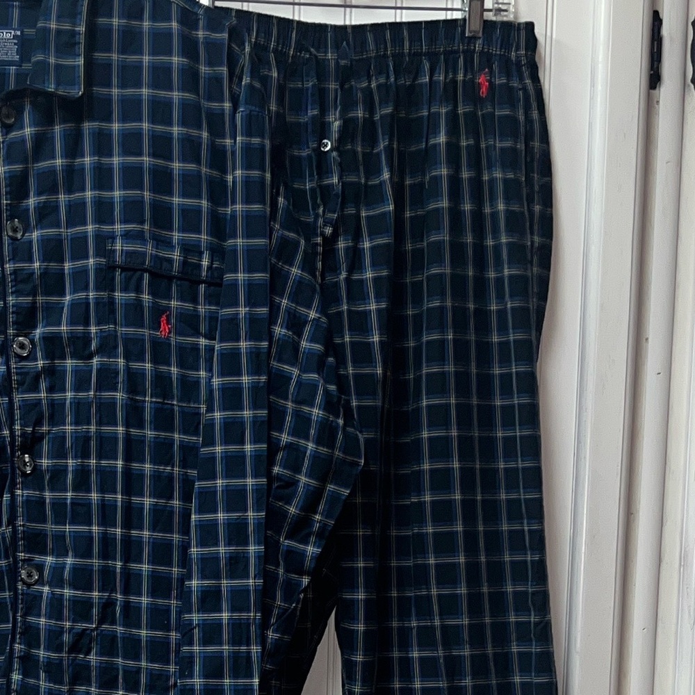 Polo Ralph Lauren Plaid Pajama Set L/XL Sleepwear